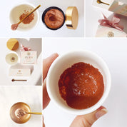 Resurface & Glow Mask Set | Exotic Pink Coffee Dust Exfoliation Mask + Free Bowl and Mini Golden Spoon