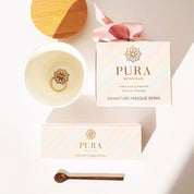Resurface & Glow Mask Set | Exotic Pink Coffee Dust Exfoliation Mask + Free Bowl and Mini Golden Spoon