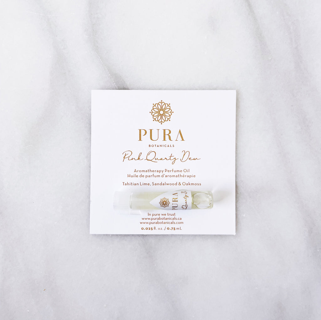Sample Size - Pink Quartz Dew - Aromatherapy Perfume Oil