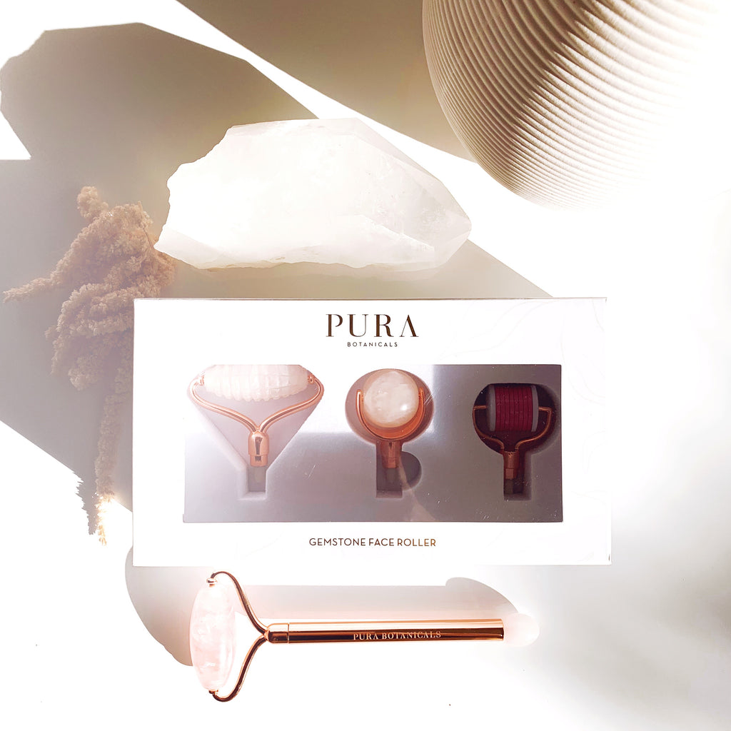 Gemstone Face Roller: Four Head Interchangeable Roller System - 30% off